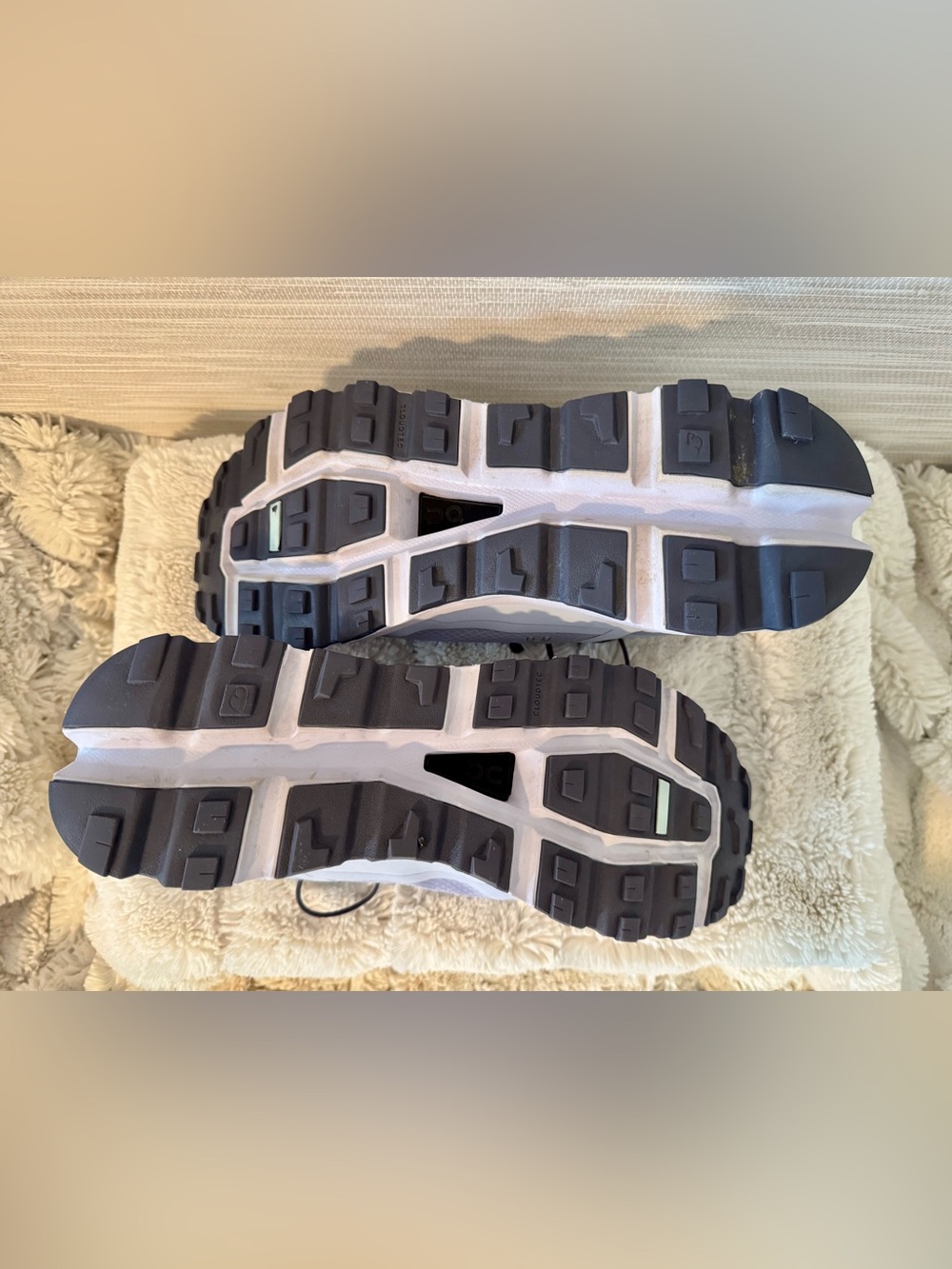 On Cloudvista Waterproof Women's Trail Running Shoe - Gray and White - Picture 9 of 11